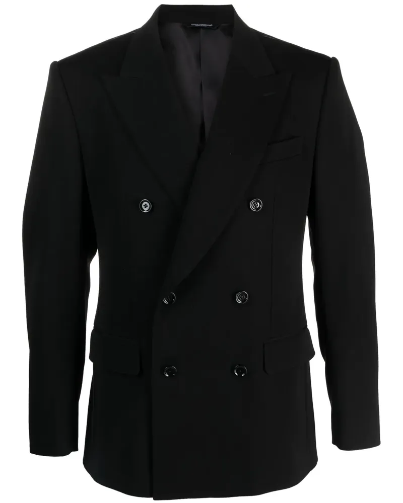 Dolce & Gabbana Doppelreihiges Sakko - Schwarz Schwarz