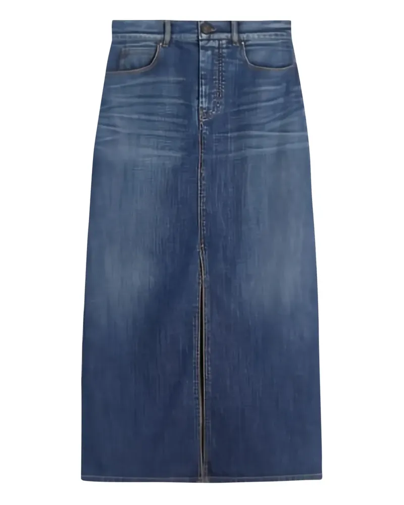 Max Mara Zarelia denim midi skirt - Blau Blau