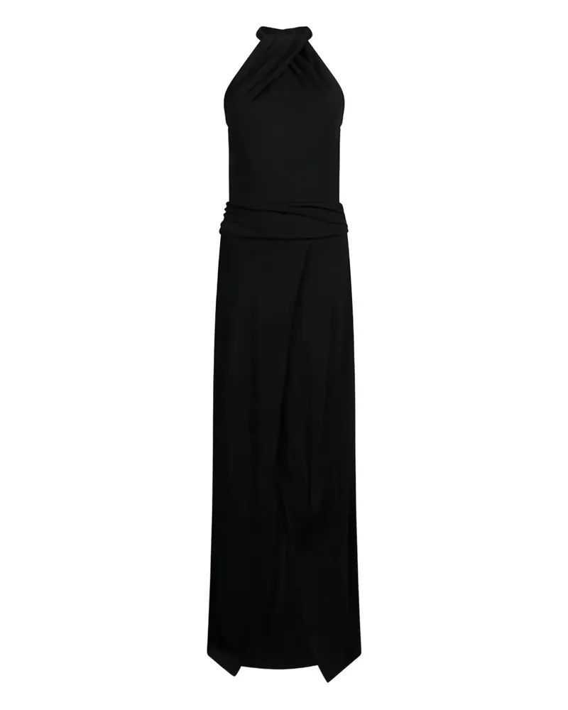 Liu Jo draped halter-neck dress - Schwarz Schwarz