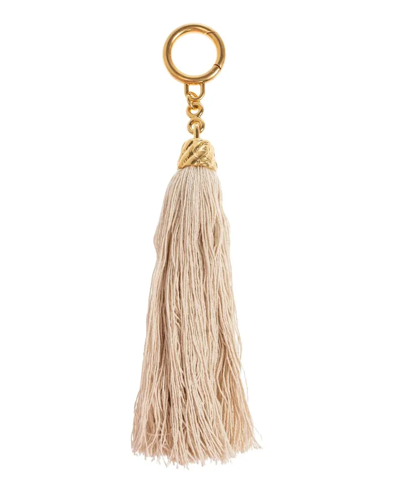 Balmain tassel keyring - Nude Nude