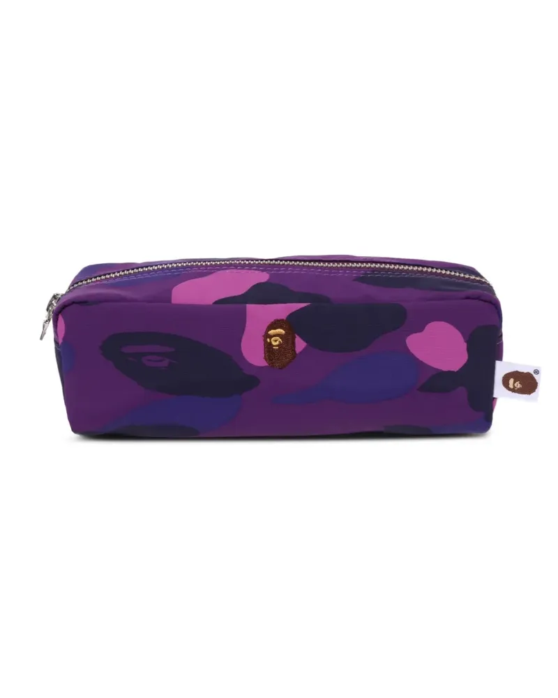 BAPE camouflage embroidered messenger bag - Violett Violett