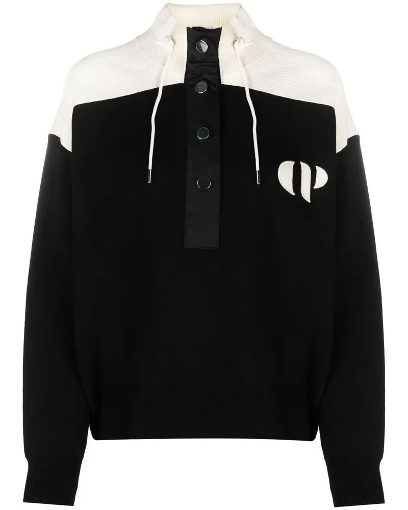 Claudie Pierlot Pullover mit Kordelzug Schwarz