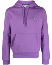 Lacoste Hoodie mit Logo-Stickerei Violett