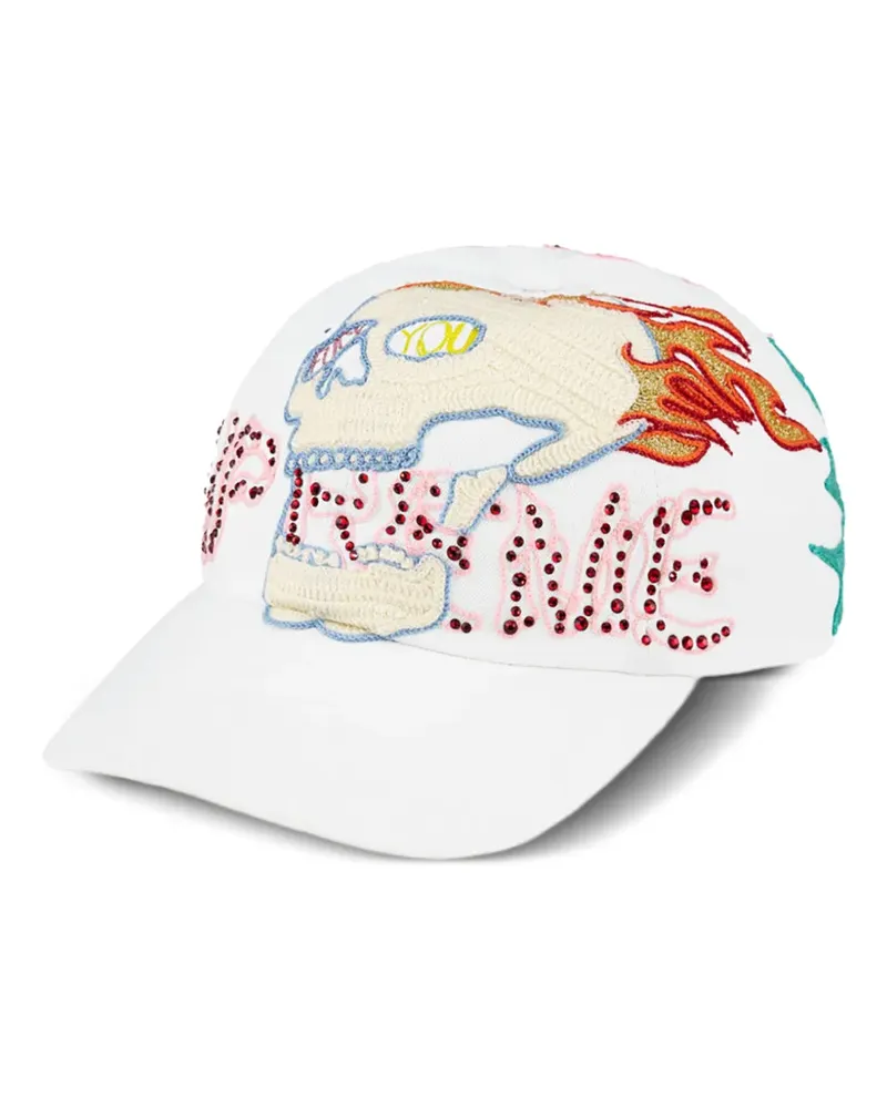 Supreme Being WFST Baseballkappe mit 6 Einsätzen - Weiß Weiß