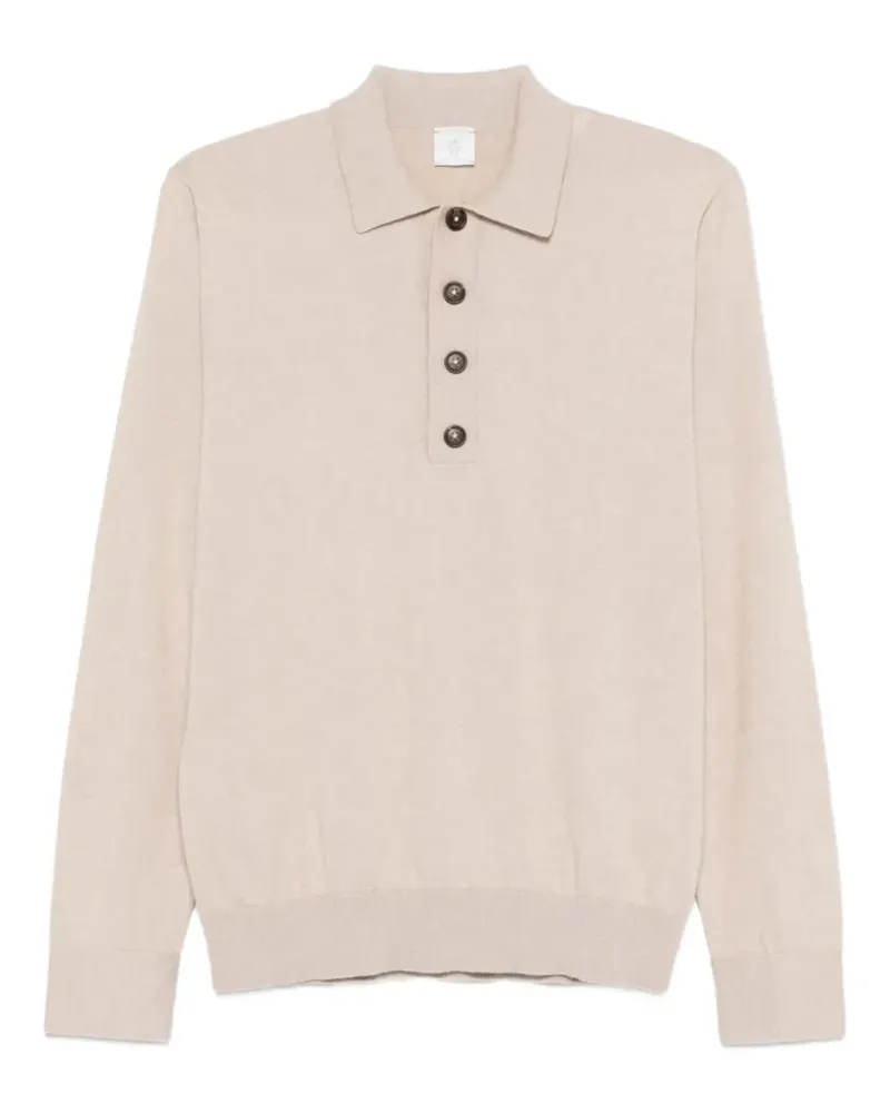 Eleventy knitted polo sweater - Nude Nude