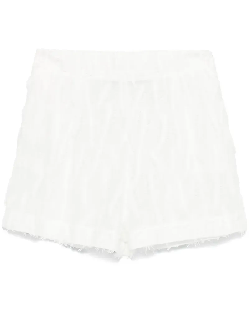 Federica Tosi Shorts mit Applikation - Weiß Weiß