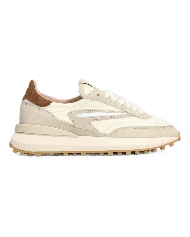 D.A.T.E. Athleta Sneakers mit Wildlederbesatz - Nude Nude