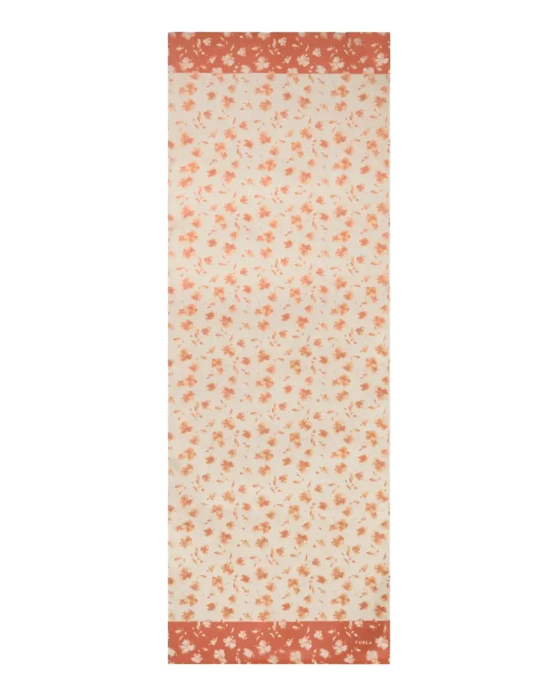 Furla Primavera floral-print scarf - Nude Nude