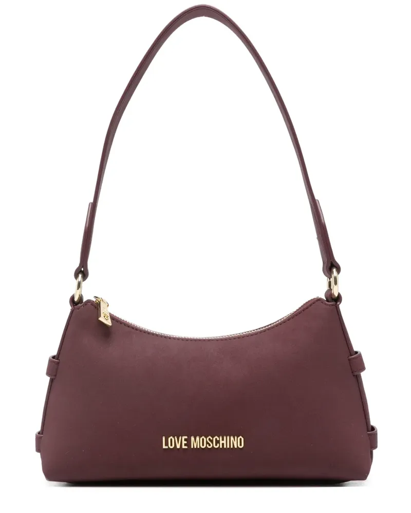 Moschino Clutch mit Cut-Out - Violett Violett