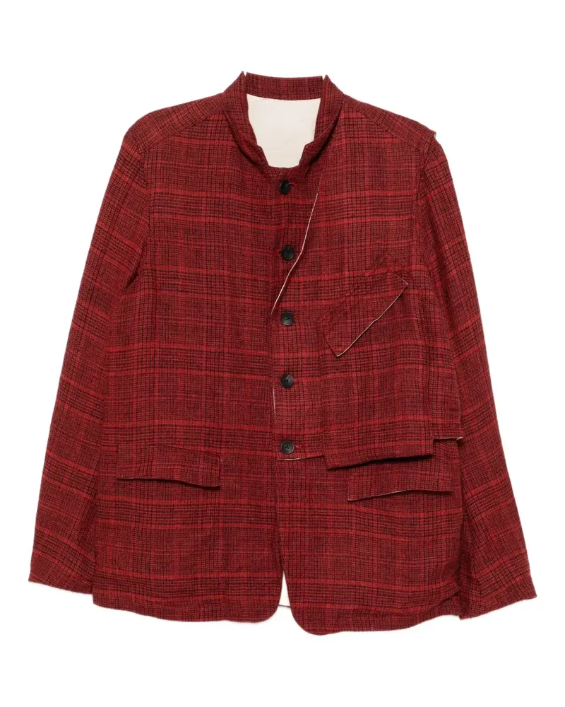 The Viridi-anne checked blazer - Rot Rot