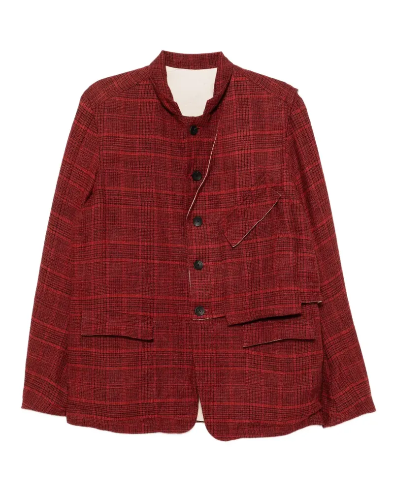 The Viridi-anne checked blazer - Rot Rot