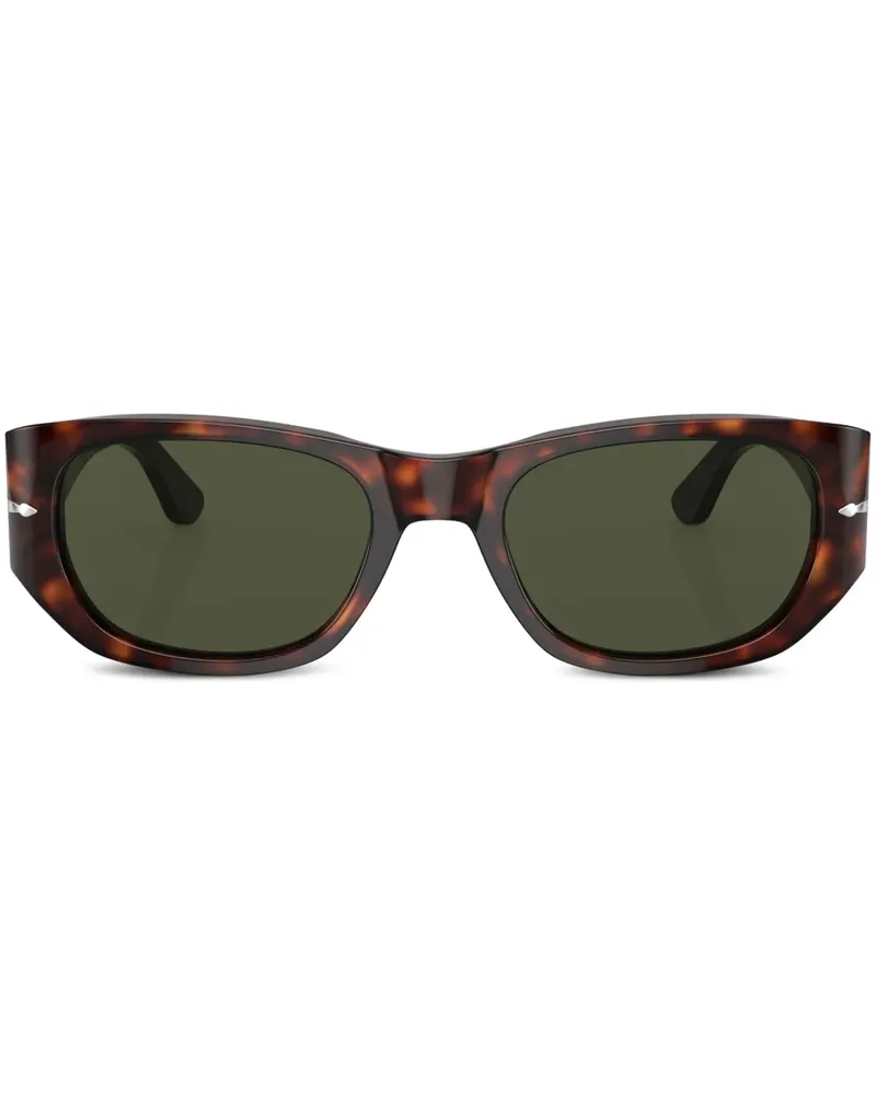 Persol Ovale Sonnenbrille in Schildpattoptik - Grün Grün