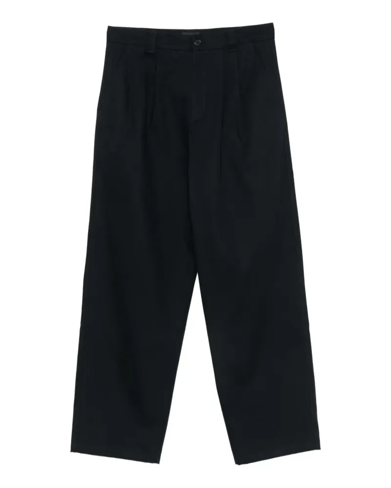 A.P.C. Straight-Leg-Hose mit Falten - Schwarz Schwarz