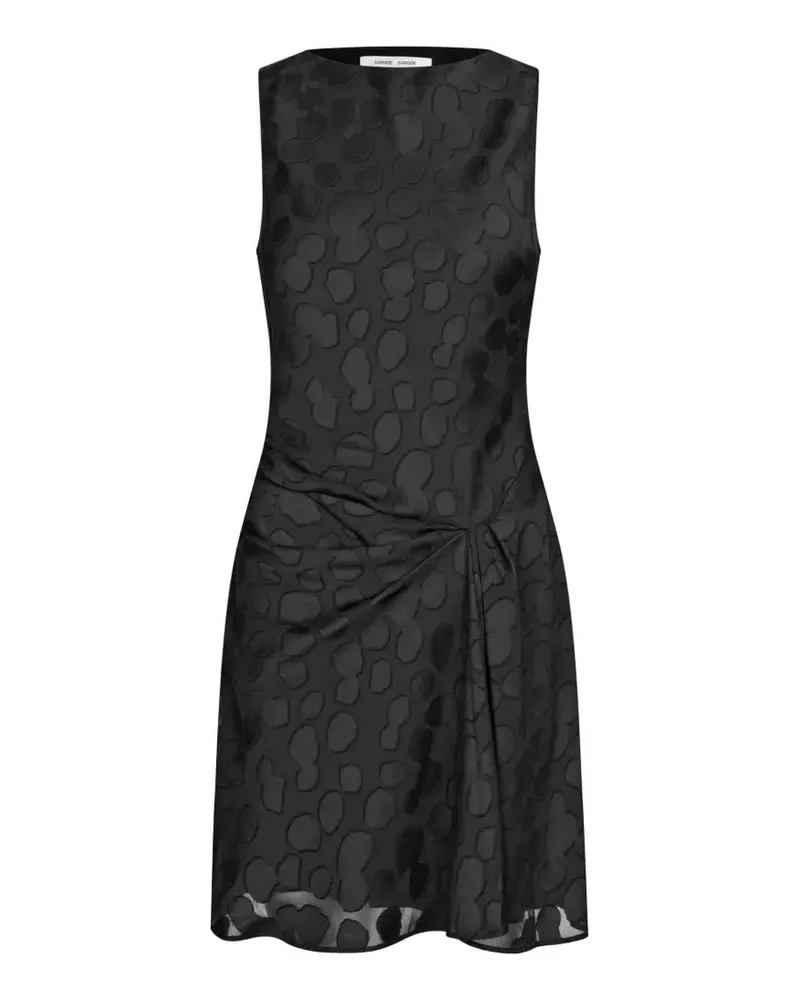 Samsøe & Samsøe Satina devoré-effect mini dress - Schwarz Schwarz
