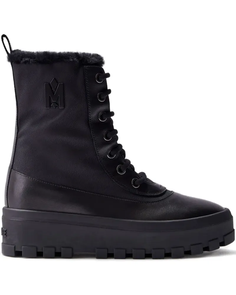 Mackage Hero Stiefel mit Logo-Verzierung - Schwarz Schwarz