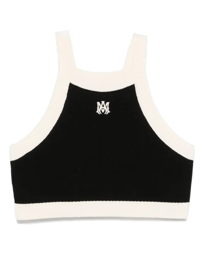Amiri Ma Cropped-Tanktop - Schwarz Schwarz