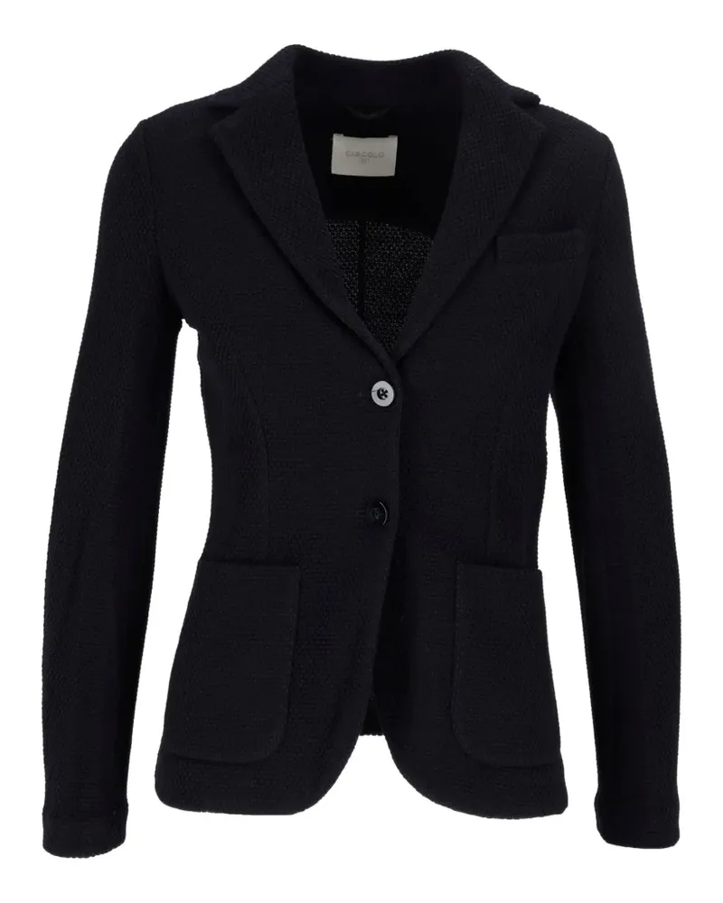 CIRCOLO 1901 slim-fit waffle-knit jacket - Blau Blau