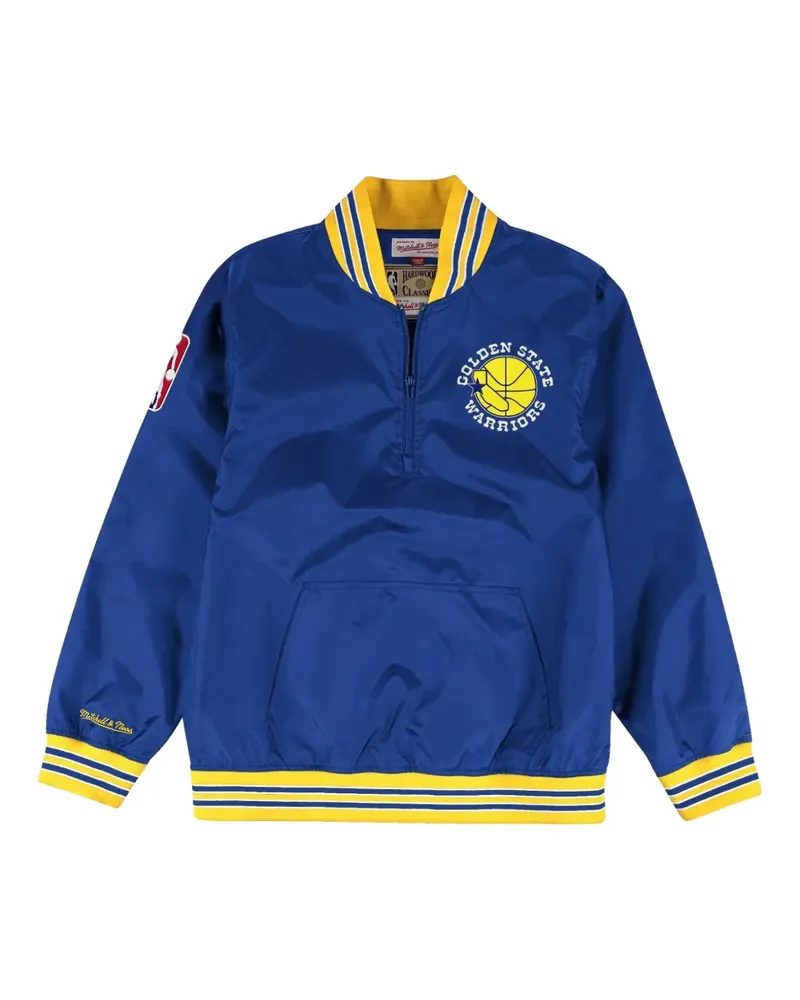 Mitchell & Ness Golden State Warriors "Hardwood Warmup" Sweatshirt - Blau Blau