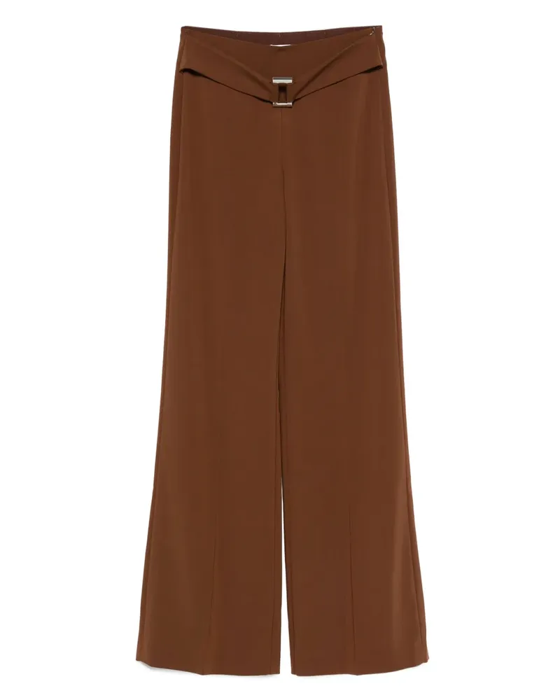 Patrizia Pepe Hose mit Schnalle - Braun Braun
