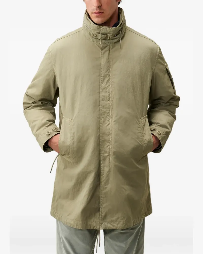 C.P. Company twill hooded fishtail parka - Grün Grün