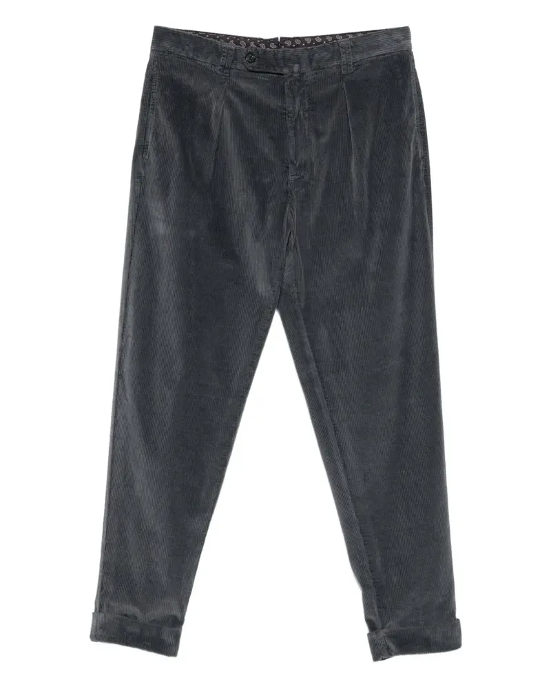 Berwich Cordhose mit Falten - Grau Grau