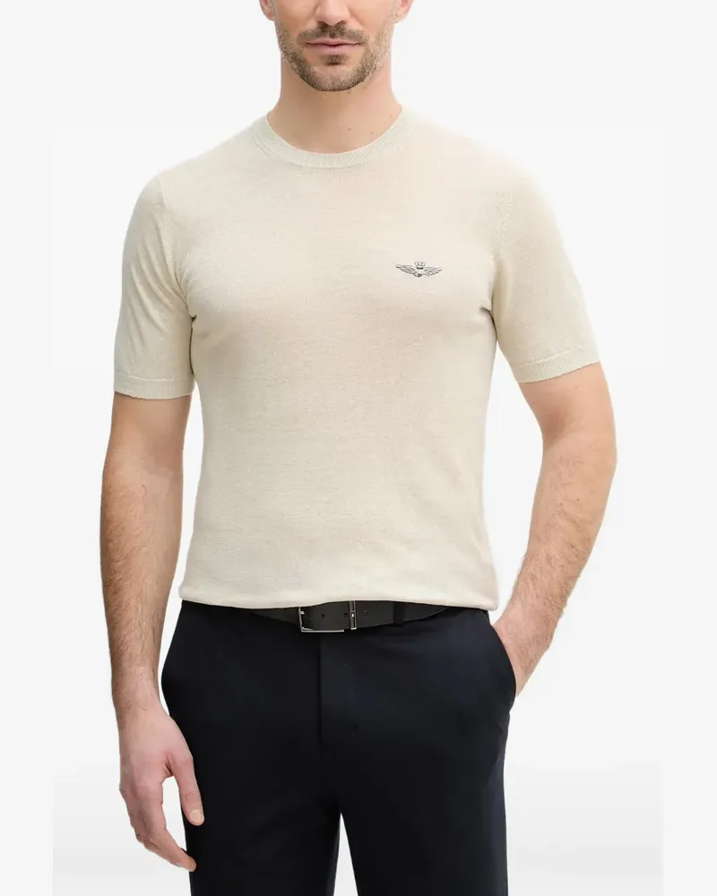 Aeronautica Militare logo-detail t-shirt - Nude Nude