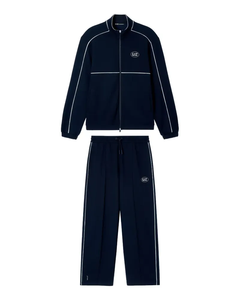 EA7 Jogginganzug mit Streifendetail - Blau Blau