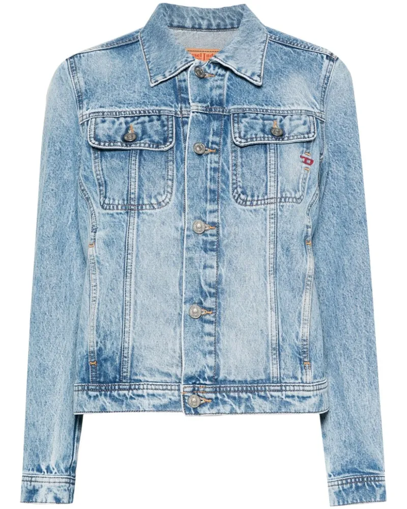 Diesel Klassische Jeansjacke Blau