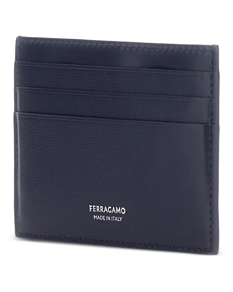 Ferragamo Kartenetui mit Logo-Detail - Blau Blau