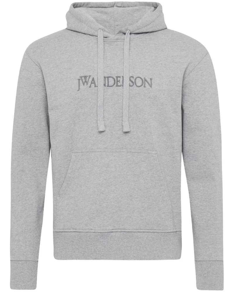 J.W.Anderson Hoodie mit Logo-Stickerei - Grau Grau