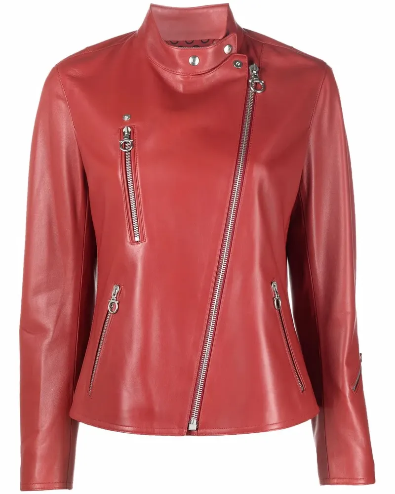 Ferragamo Jacke mit Stehkragen - Rot Rot