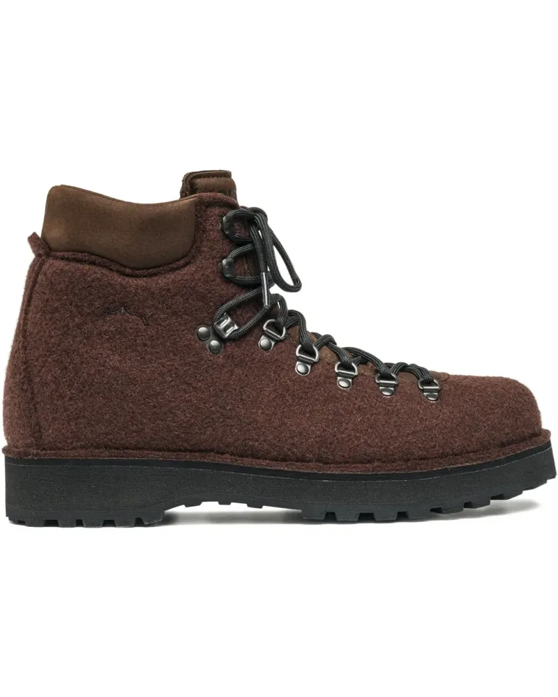 Diemme Schnürstiefel aus Filz - Braun Braun