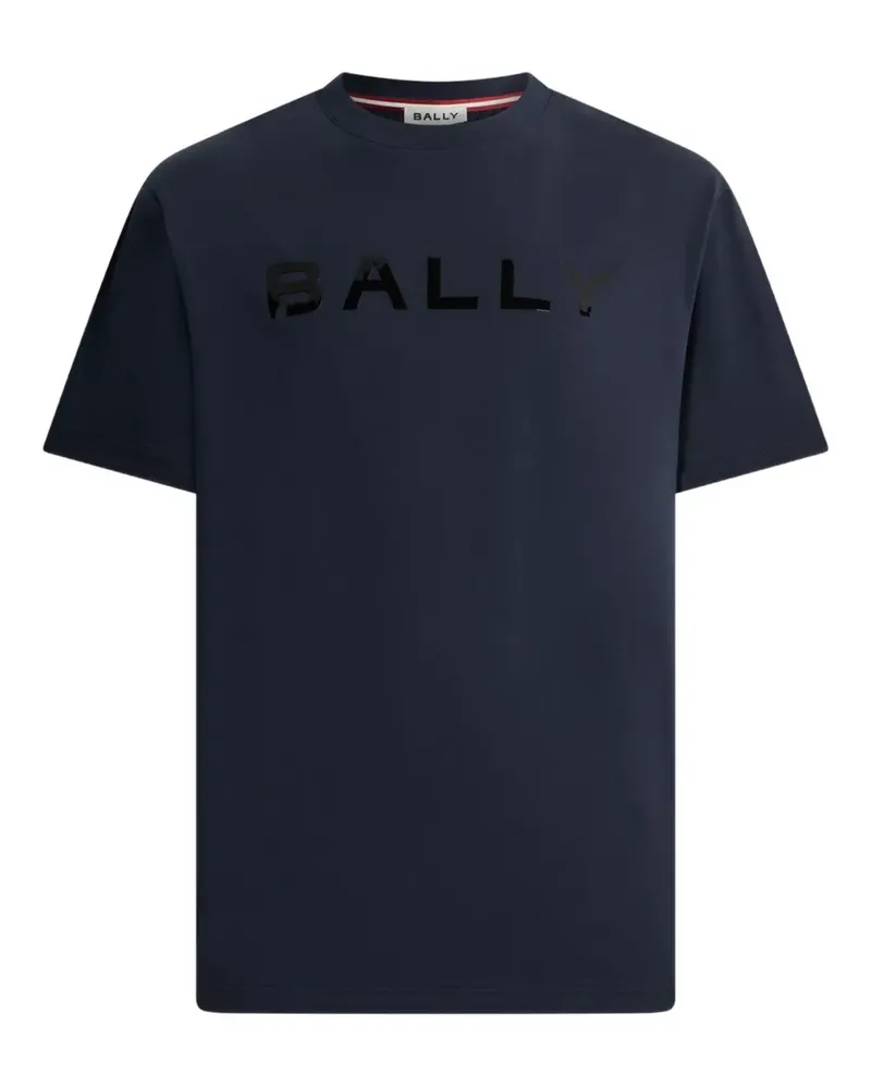 Bally T-Shirt mit Logo-Print - Blau Blau