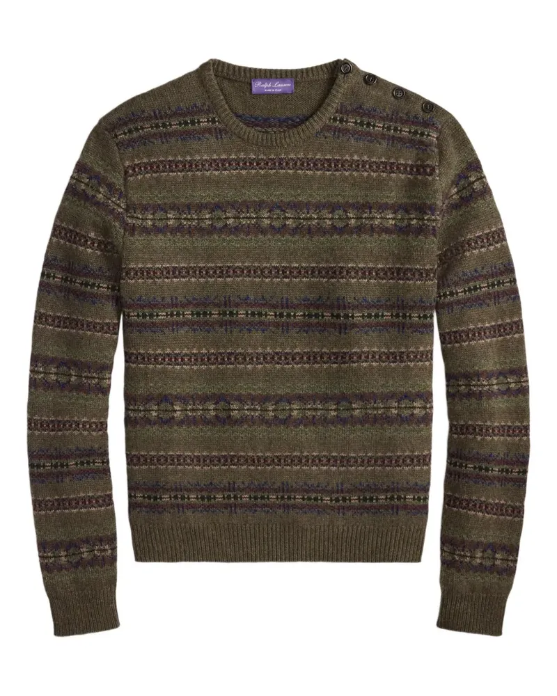 Ralph Lauren Pullover mit Fairisle-Knöpfen - Grün Grün