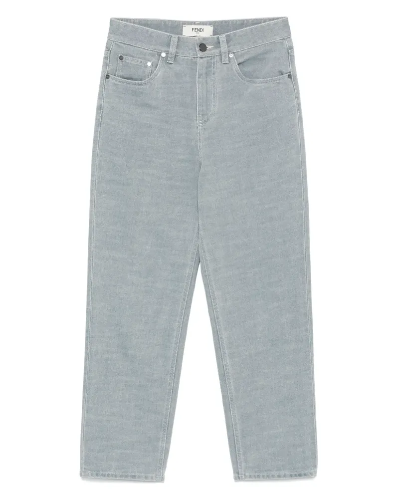 Fendi Jeans mit Logo-Prägung - Blau Blau