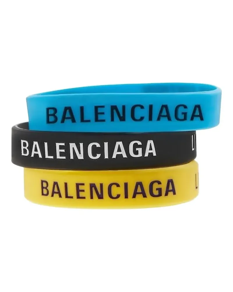 Balenciaga limited-edition bracelets (pack of three) - Blau Blau