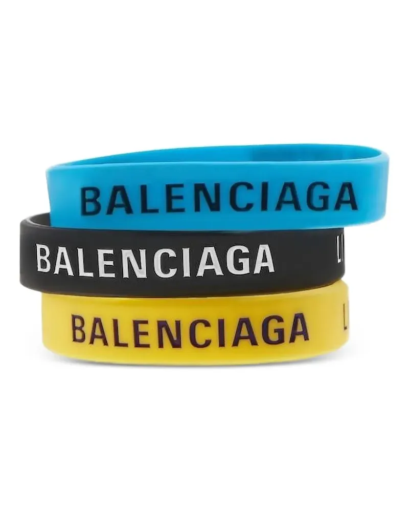 Balenciaga Limited Edition Armbänder (3er-Set) - Blau Blau