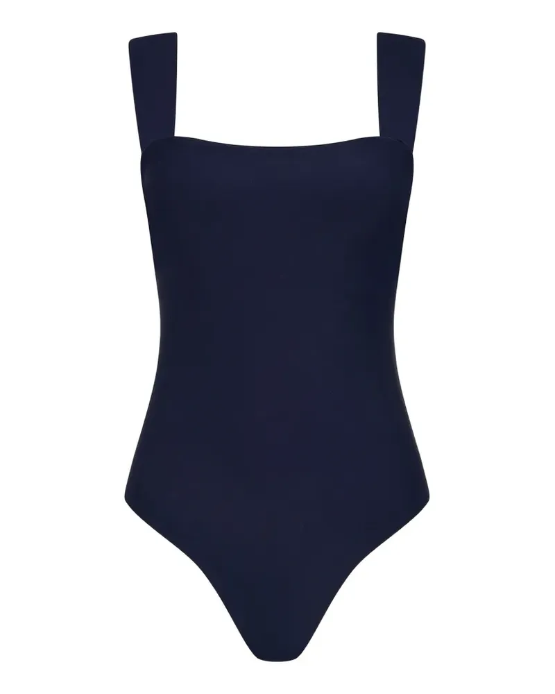 BONDI BORN Gwen Badeanzug mit eckigem Ausschnitt - Blau Blau