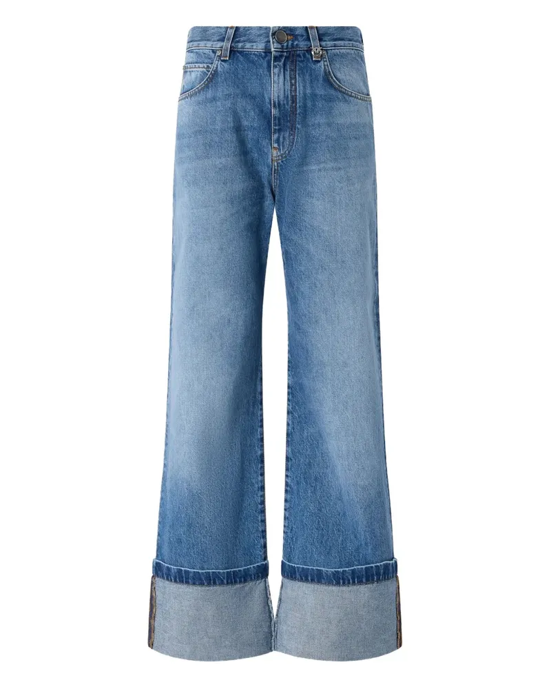 Pinko Jeans mit umgeschlagenem Saum - Blau Blau