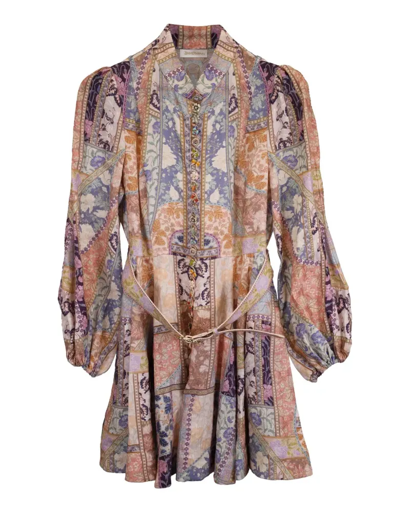 Zimmermann Kleid mit Print - Nude Nude