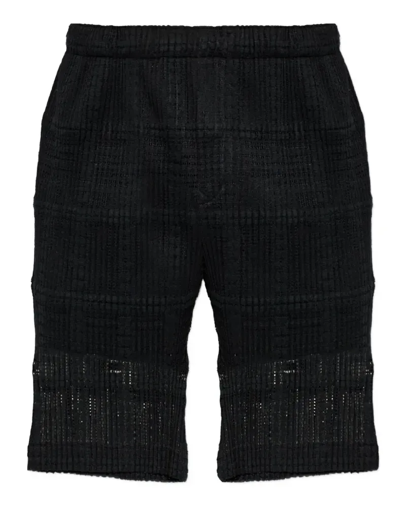 Issey Miyake pleated shorts - Schwarz Schwarz