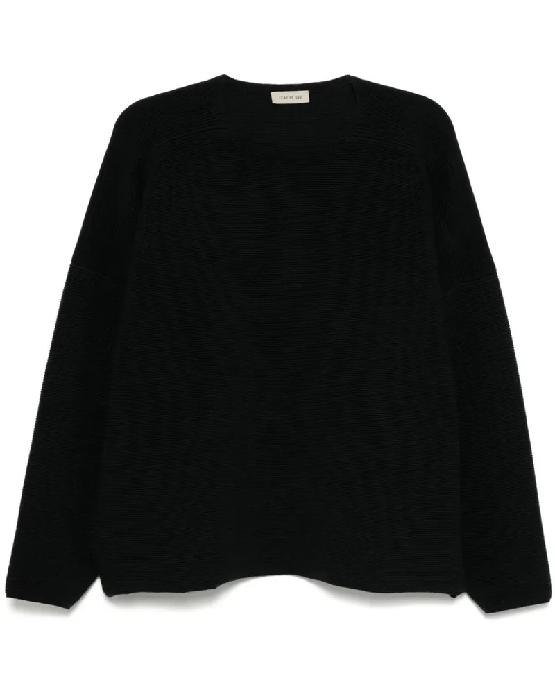 Fear of God Ottoman Pullover mit geradem Ausschnitt - Schwarz Schwarz
