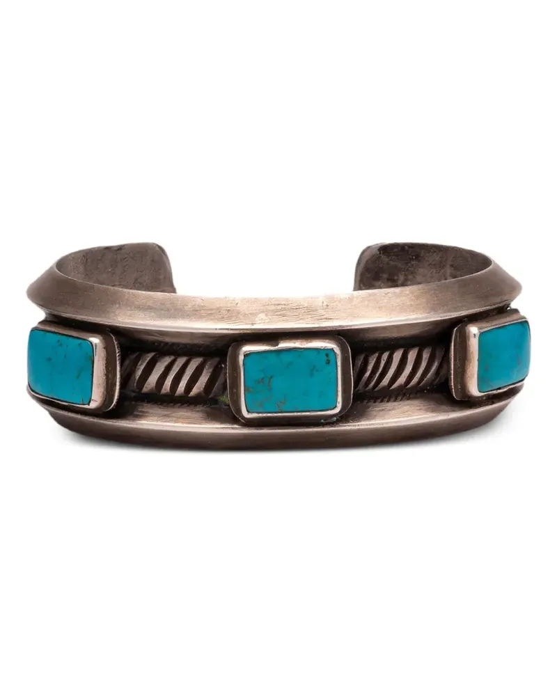 Fortela turquoise cuff bracelet - Silber Silber