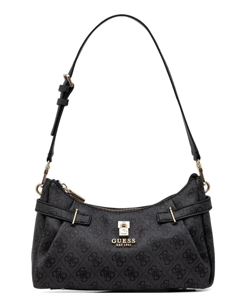 Guess Yesba padlock shoulder bag - Schwarz Schwarz