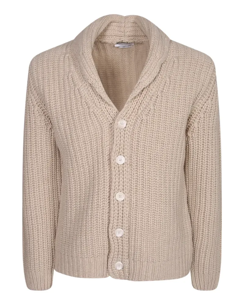Daniele Fiesoli Gerippter Cardigan mit Schalkragen - Nude Nude