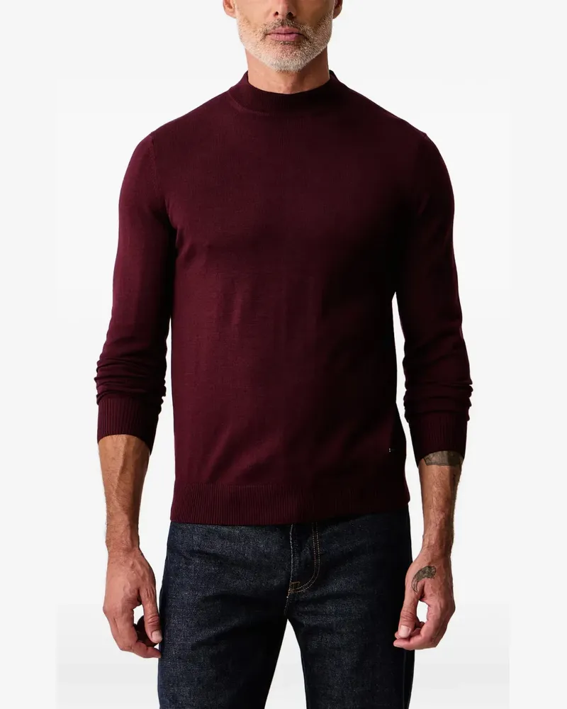 JOOP! crew-neck ribbed-trim sweater - Rot Rot