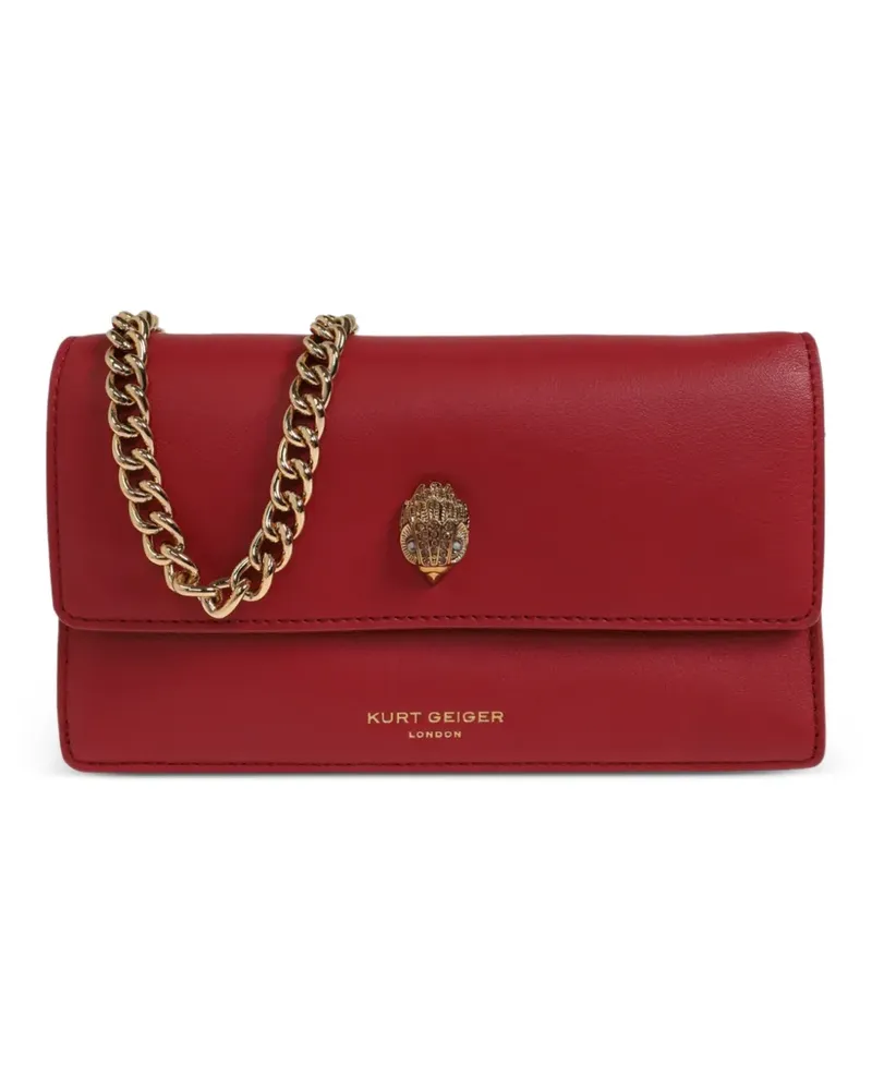 Kurt Geiger Sloane eagle-plaque leather cross body bag - Rot Rot