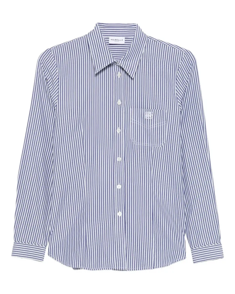 MARELLA Gestreiftes Apice Hemd - Blau Blau
