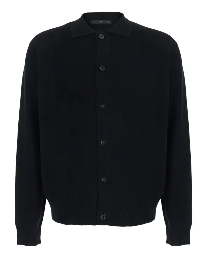 Low Brand Geknöpfter Pullover - Schwarz Schwarz