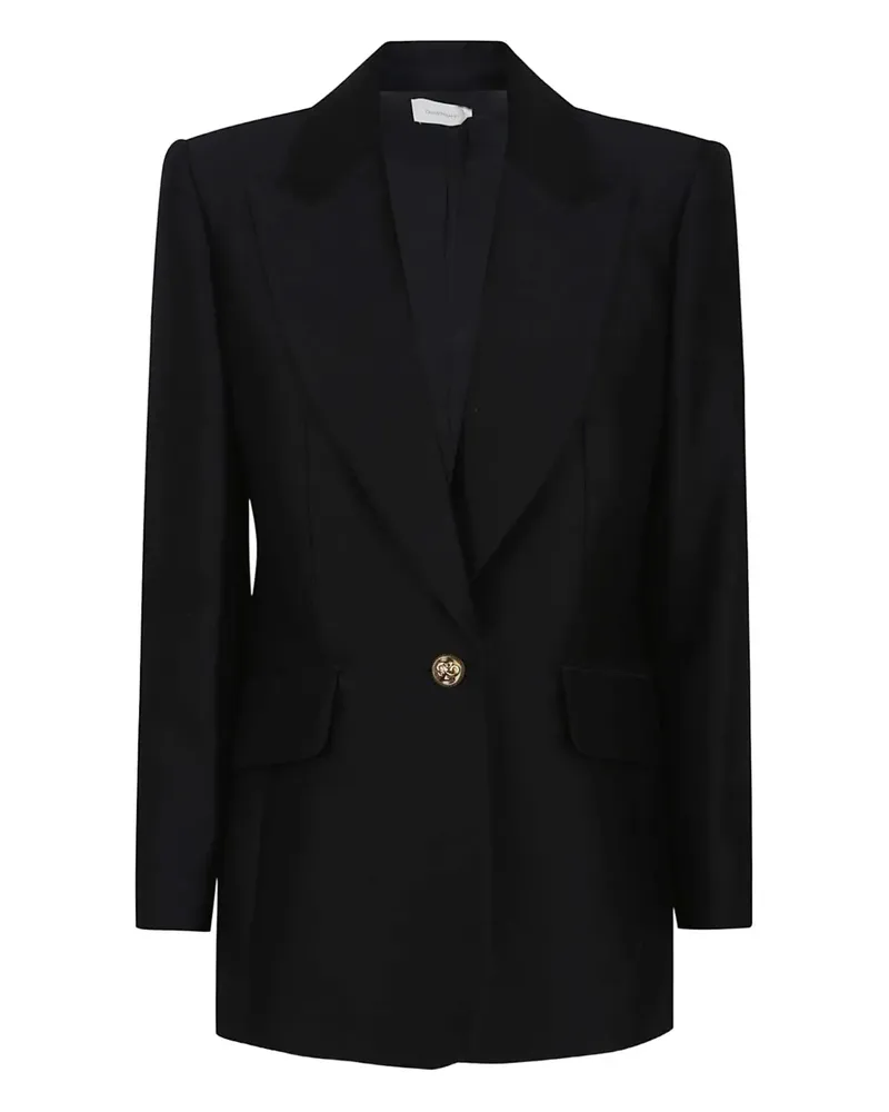 Zimmermann Blazer mit einem Knopf - Schwarz Schwarz